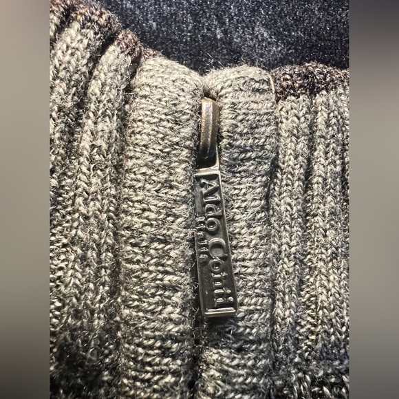 Aldo Contini Italia Zip Up Sweater, Brown w/pattern, Size Large - Picture 7 of 16